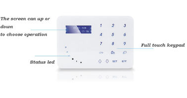 Thông minh Hệ thống báo động cảm ứng Bàn phím GSM Wireless Security Với Tamper báo APP