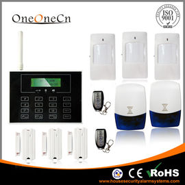 Đen GSM màn hình LCD cảm ứng hệ thống báo động an ninh không dây với APP cho ngôi nhà