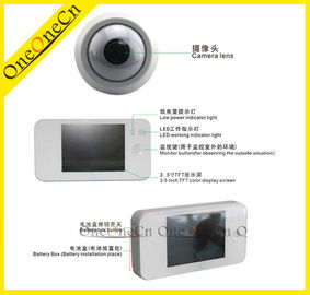 Đen Cửa Peephole Viewer làm việc LED và năng lượng thấp đèn báo