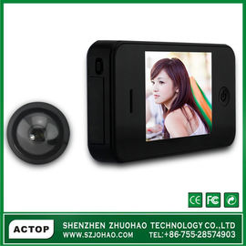 Đen Cửa Peephole Viewer làm việc LED và năng lượng thấp đèn báo