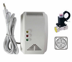 CE Semiconductor Gas Detector Alarm Sound / Flash Alarm Với Shut-off Van, Quạt
