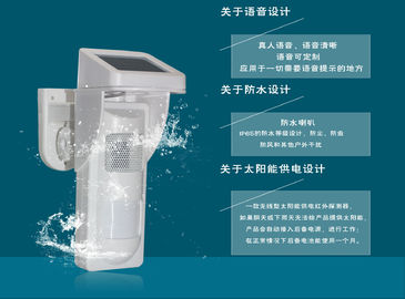 Năng lượng mặt trời ngoài trời ngay Alarm Detector Với âm thanh và cảnh báo nhẹ