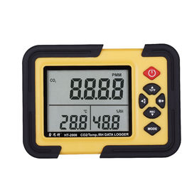Backlight Portable khí Detector, Co2 công nghiệp Nhiệt độ, độ ẩm Data Logger