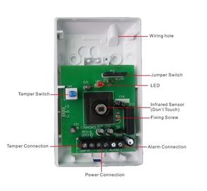 Dây trong nhà đơn PIR báo Immunity Motion Detector Với Pet