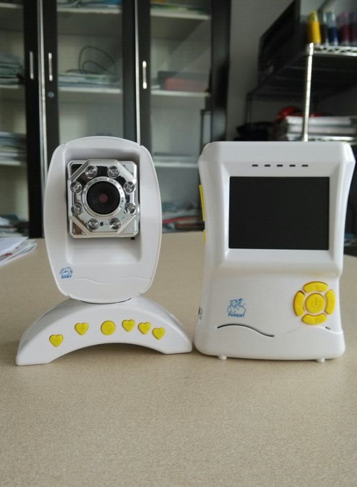 Wireless video Baby Monitor, camera giám sát trẻ sơ sinh với cảm biến màu CMOS Hình ảnh
