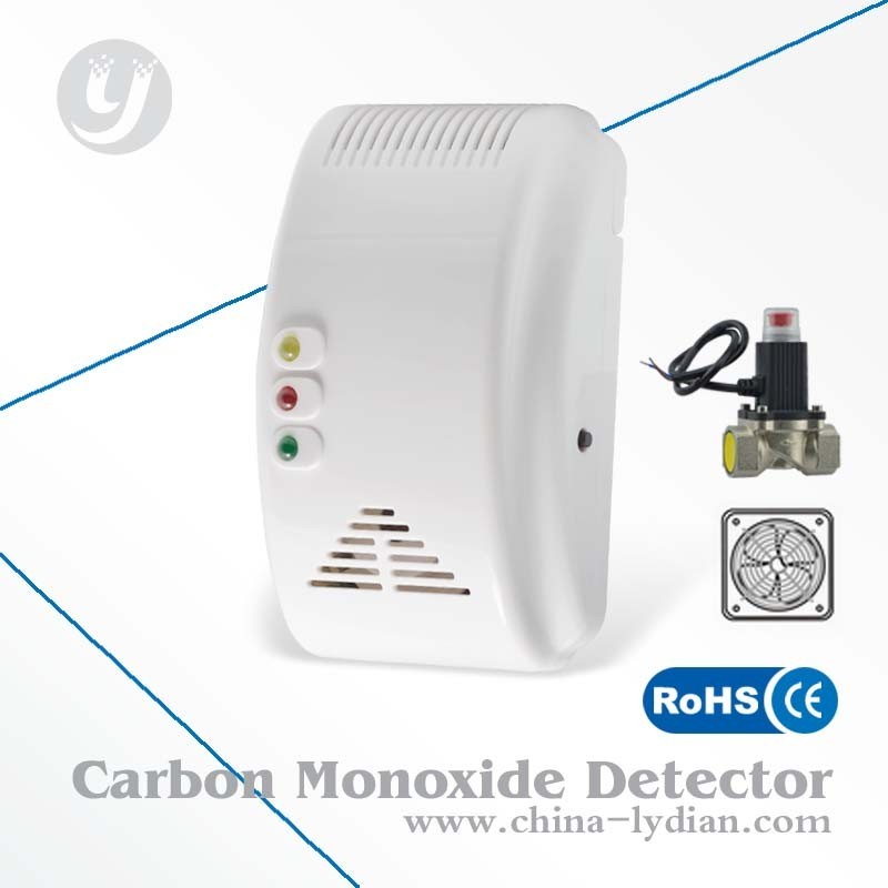 CE Semiconductor Gas Detector Alarm Sound / Flash Alarm Với Shut-off Van, Quạt