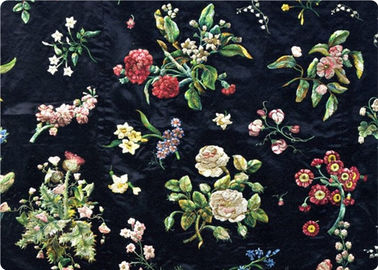 Đen thêu Rèm / Túi / Bộ đồ giường Vải Vintage Upholstery Vải